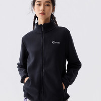 CKDH冲锋衣内胆女双面薄绒秋冬2025户外休闲抓绒衣摇粒绒外套 苍霭青 2XL