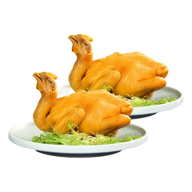 温氏 供港盐焗鸡700g 广东特产整鸡两只装 半成品 经典粤菜好味鸡 冷链运输 农家散养土鸡走地鸡 鲜熟盐焗鸡700g（2只）