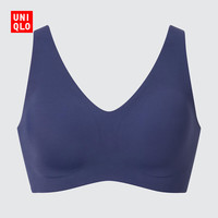 优衣库 女装AIRism无钢圈文胸/舒适固定罩杯482666 67 海蓝色