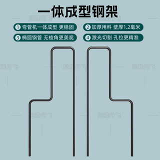 书桌家用书架一体电脑桌台式桌子洞洞板卧室学习写字桌电竞桌