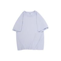 Gap 盖璞 男女纯棉开叉宽松短袖T恤 885509 淡紫色 L