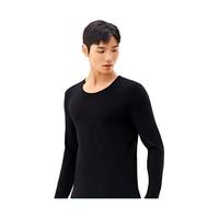 全棉时代男女士保暖打底套装抗菌圆领打底衣亲肤 黑色(男士) 175 L(女款165/男款175)