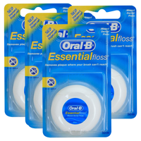 欧乐B（Oral-B）牙线棒深度清洁牙间缝隙食物残渣牙线清凉薄荷味便携男女 微蜡牙线50米*4盒 欧乐B 