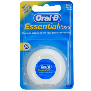 欧乐B（Oral-B）牙线棒深度清洁牙间缝隙食物残渣牙线清凉薄荷味便携男女 微蜡牙线50米 欧乐B