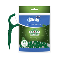 欧乐B（Oral-B）牙线棒深度清洁牙间缝隙食物残渣牙线清凉薄荷味便携男女 C型牙线棒75支 欧乐B 