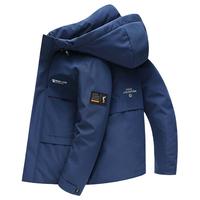雪中飞 SNOWFLYING羽绒服男士冬季潮流工装风短款连帽百搭时尚秋冬装鸭绒外套