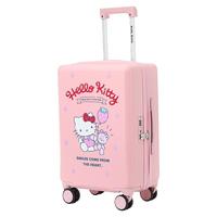 德国工艺防刮带锁儿童拉杆箱万向轮女儿童旅行箱男18寸卡通拉杆行李箱子20英寸学生超轻登机箱拉杆书包 KT猫儿童拉杆箱 20寸儿童拉杆箱适合3-12岁