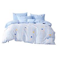 水星家纺被套纯棉100%全棉婴幼儿A类抑菌被罩单件床上用品被褥套150x210cm