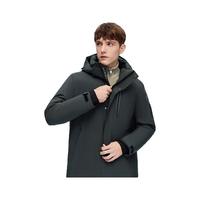 波司登男中款高端户外羽绒服蓄热升温鹅绒外套 砾石灰8205 170/88A