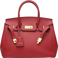 金利来女包时尚牛皮手提包百搭单肩斜挎包 FA222092-125 酒红 新年女友