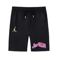 NIKE JORDAN 耐克童装男童短裤2025夏季儿童休闲运动裤子 正黑色 110 /53 【身高104-110cm】