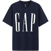 Gap男女装2025夏季款纯棉经典logo圆领短袖T恤简约上衣7256