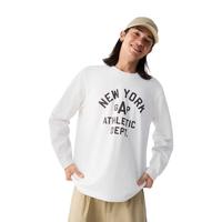 Gap男女装2025春季印花logo长袖T恤美式复古风上衣内搭723841 白色 XS (165/84A)亚洲尺码