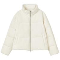 【羊毛面料|匈牙利鹅绒】LANCY/朗姿2025冬女短款白色羽绒服