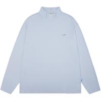 CHab半高领打底衫秋季款无感印花款仿绒针织长袖T恤