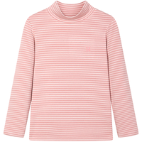 ibaby女童打底衫秋冬内搭半高领加厚保暖内衣儿童长袖T恤 草莓奶冻 100