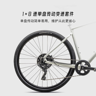 SPECIALIZED闪电 SIRRUS X 2.0 铝合金轻便通勤公路自行车 沙丘白/鸽子灰 L