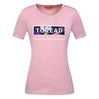 TOREAD 探路者 大额券:TOREAD 探路者 女式运动服户外跑步训练上衣白色T恤TAJH82746
