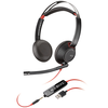 Plantronics 缤特力 Poly 博诣 BLACKWIRE C5220 压耳式头戴式降噪有线耳机 黑色 3.5mm/USB口