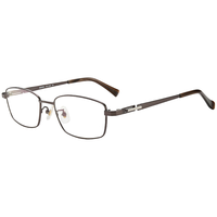 SEIKO 精工 眼镜框男款全框钛材商务远近视镜架HC1028 76 53mm亮深灰/银钯色 76亮深灰/银钯色