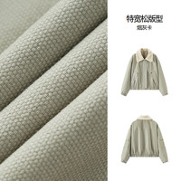 森马外套女冬季夹棉仿羊羔毛翻领oversize磨毛2025巴恩风夹克 150/76A/XS