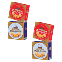 TATAWA丹麦精选传统黄油曲奇饼干（红盒+蓝盒）90g*4盒馋嘴零食办公