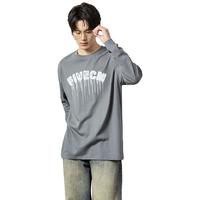 FIVE CM/5厘米 潮流有型 男女同款圆领长袖T恤 BKX/黑色,CCX/深灰色 2XL,S,M,L,XL,XS