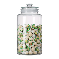 得侕美（Deermei）玻璃储物瓶广口磨砂密封储存瓶干货陈皮茶叶储存收纳展示罐子 5升储存瓶（约装0.6斤陈皮） 单个