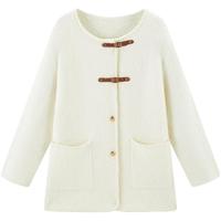 【张婧仪同款】太平鸟女装冬季款轻奢外套式毛衫A1EAE4247