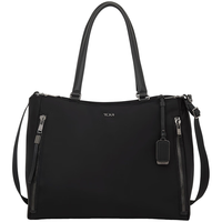 TUMI 途明 Voyageur系列休闲百搭女士大号手提托特包 黑色拼灰色/0196604DGM