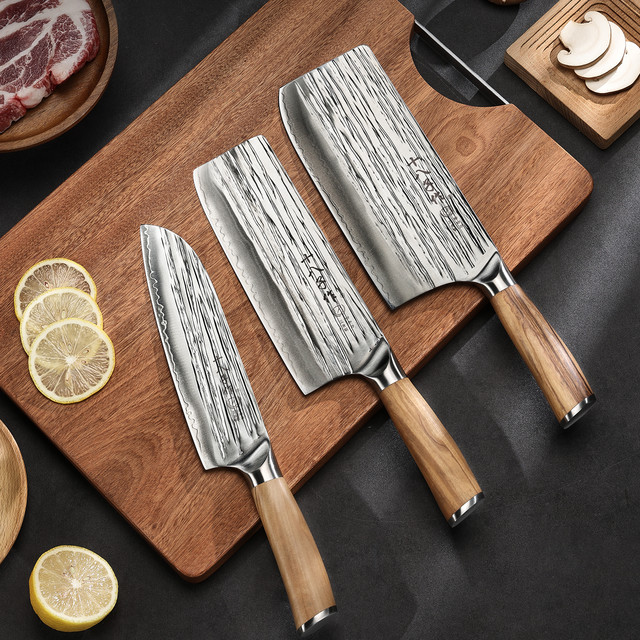 今日必买：十八子作 超凡大师二代 J8384 竹叶刃菜刀 切片刀