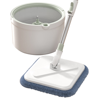 SUNKI 尚奇 脏污分离旋转拖把免手洗家用一拖净清污分离拖地A82水洗拖把2块布