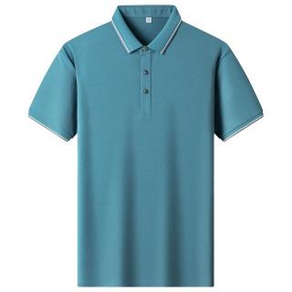 罗蒙 男士时尚休闲POLO衫2023夏季薄款修身短袖T恤衫