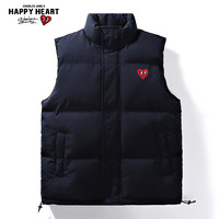 CHARLES JANG'S HAPPY HEART 查尔斯桃心 棉服外套男短款坎肩2025新款秋冬季爱心无袖棉衣马甲
