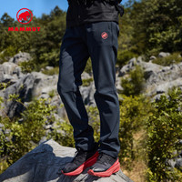 PLUS会员：MAMMUT Clion 防风保暖抓绒软壳裤 黑色