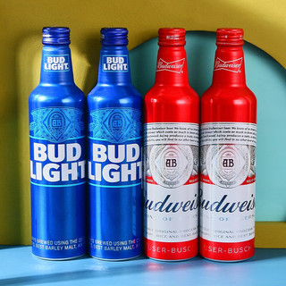 Budweiser/百威  百威啤酒  Bud蓝铝 473mL 12瓶 瓶装