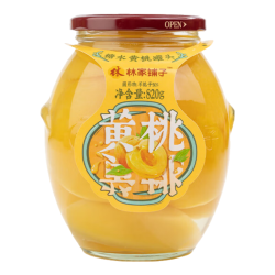 林家铺子 LEASUN FOOD 林家铺子 中国大陆 糖水黄桃罐头 820g