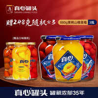 真心罐头买三赠三黄桃罐头橘子罐头大瓶东北休闲零食清仓促销