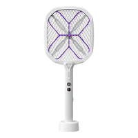 康铭电蚊拍家用充电式灭蚊绿光探测自动诱蚊电苍蝇拍基孔肯雅热