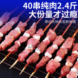 三疆牧羊新疆草原羔羊肉串（红柳大串）40串×30g
