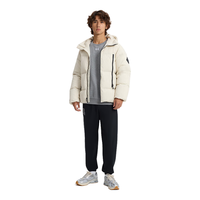 安德玛（UNDERARMOUR） Limitless热冬系列男子运动休闲短款保暖羽绒服1384641 峰顶白110 L