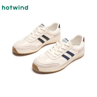 有券的上：hotwind 热风 男士休闲鞋百搭德训鞋H14M25523