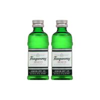 英国添加利伦敦干味金酒50ml*2瓶杜松子酒特调洋酒