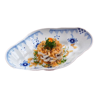 RoyalCopenhagen皇家哥本哈根蓝色缤纷唐草手绘餐具盘子菜盘家用餐盘19cm餐盘