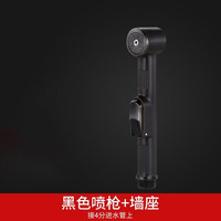 潜水艇（Submarine） 单喷枪卫生间马桶喷枪伴侣套装冲洗器喷头妇洗厕所软管 【黑色】喷枪头