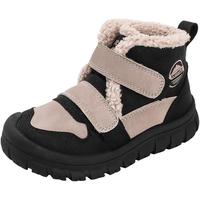 天美意儿童运动鞋2024冬季新款女童加绒二棉鞋小孩高帮毛毛鞋大童