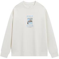 XTEP 特步 套头卫衣2024年春季潮流运动上衣976128920008 棉花白 M