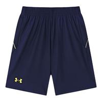 安德玛 UNDER ARMOUR童装男童中大童2024夏吸湿速干透气综训训练针织短裤