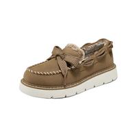 斯凯奇(Skechers)女士休闲乐福鞋114765 栗色/CSNT 35