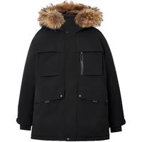 杰克·琼斯(JACK&JONES)男装25年冬季严寒羽绒服男士工装大毛领连帽宽松羽绒外套RDS认证 E11卡其色 预售11月30日左右发货 2XL (190)